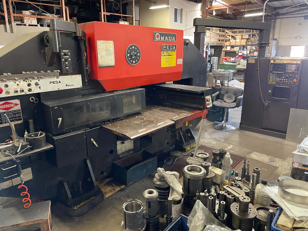 33 Ton Amada Pega 344 CNC Turret Punch, Stock 1203